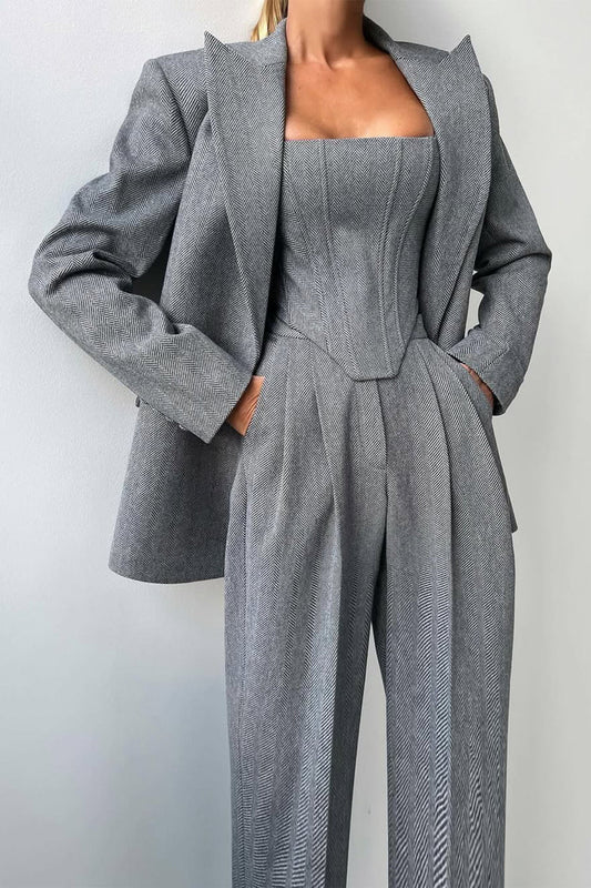 Dolce™ - Ensemble trois pièces avec double veste