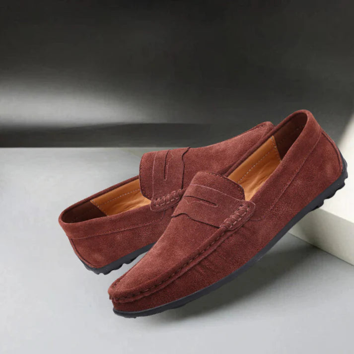 VIRILLE™ | MOCASSINS EN SUÈDE